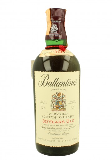 BALLANTINE'S 30yo Bot.1978 75cl 43% - Blended