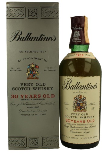 BALLANTINE'S 30yo - Bot.70's 75cl 43% - Blended distilled in the 40's