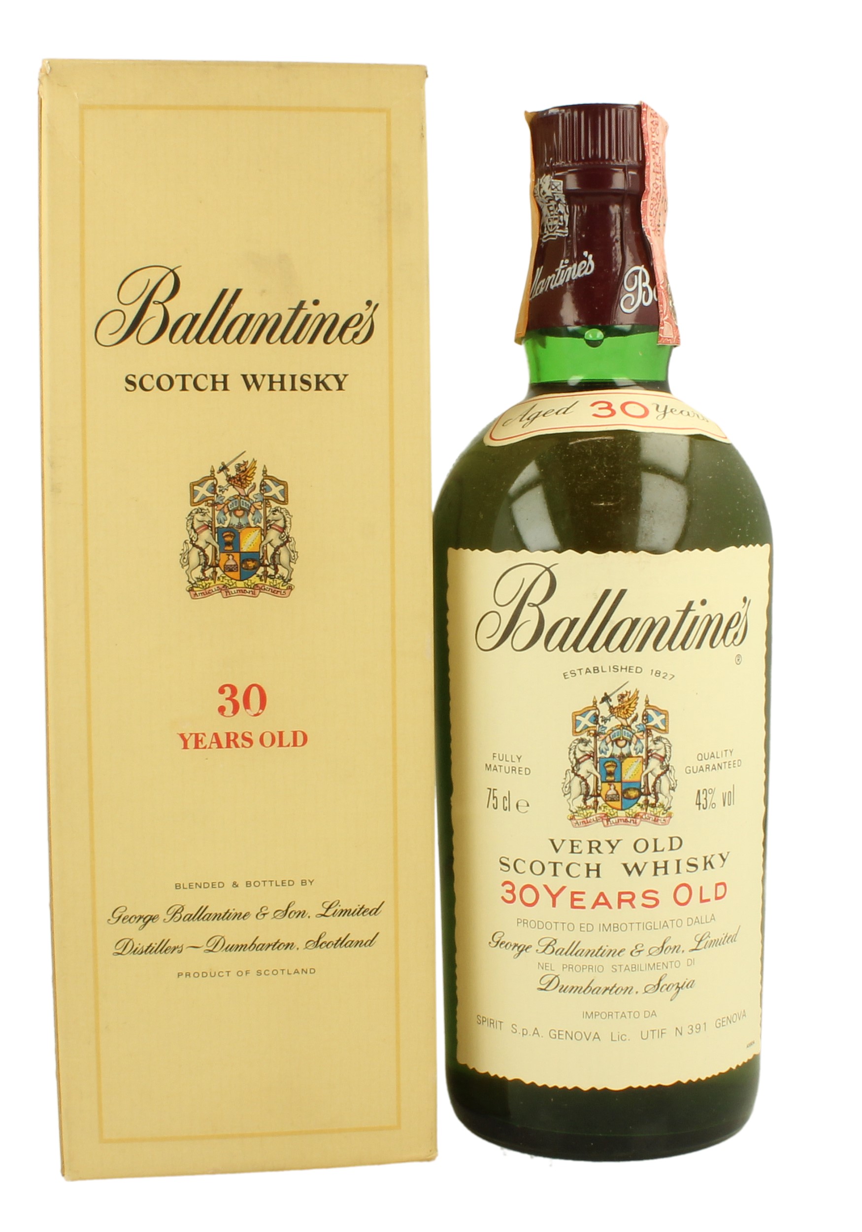 BALLANTINE'S 30yo Bot.80's 75cl 43% - Blended - Products BALLANTINE'S 30yo Bot.80's 75cl 43% - Blended - Products