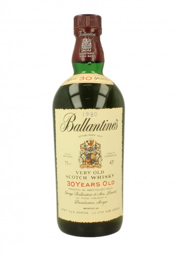 BALLANTINE'S 30yo Bot.80's 75cl 43% - Blended