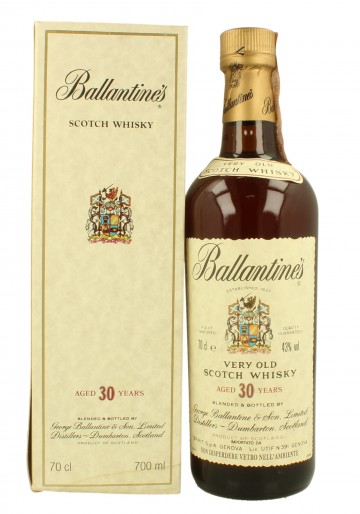 BALLANTINE'S Blended Scotch Whisky 30yo Bot. in the 60'S /70's 