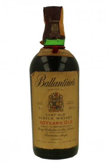 BALLANTINE'S 30yo bottled 1980 75cl 43% OB  - probably old Ardbeg for blend