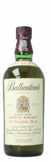 BALLANTINE'S  Blended  Scotch  Whisky 17 Year old - Bot. in The 80's 75cl 43%