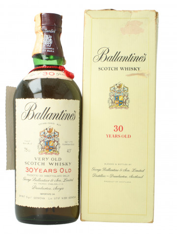 Ballantine's  Scotch Whisky 30 Year Old imported in Italy 1979 75cl 43% OB- one of the best blend with old Ardbeg