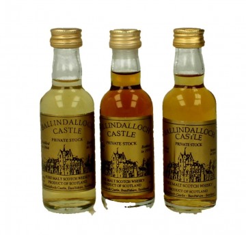BALLINDALLOCH CASTLE  5CL 3 VERY RARE MINIATURES