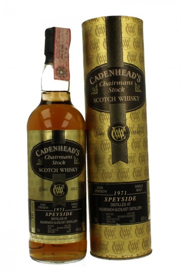 BALMENACH 30yo 1971 2002 70cl 49.3% Cadenhead's- Chairmans Stock