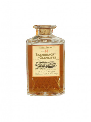 BALMENACH-Glenlivet 14yo Bot.80's 43% Sestante - Crystal Decanter