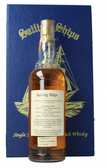 Balvenie Speyside  Scotch Whisky 15 year old Bot in The 80's 75cl 43% Signatory  - Sailing Ship series 1 box not in good condition