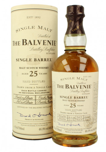 Balvenie Speyside  Scotch Whisky 25yo 1974 2000 70cl 46.9% OB - Single Barrel #15193