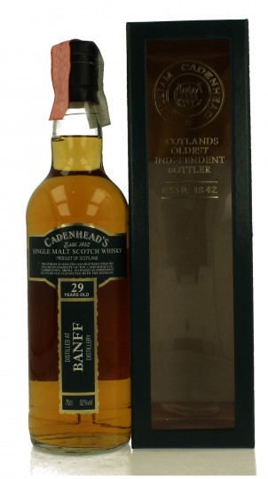 BANFF 29 Years Old 1976 2006 70cl 52% Cadenhead's -