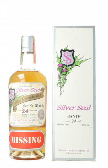 Banff Speyside Scotch Whisky 24 year old 1977 70cl 50% Silver Seal