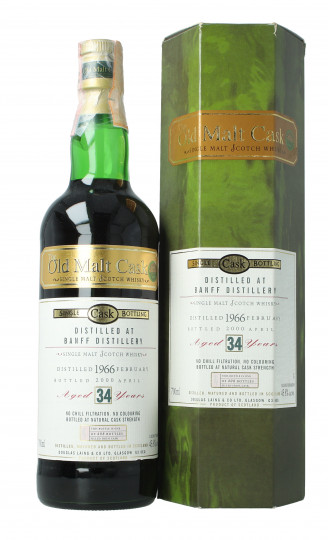 Banff Speyside Scotch Whisky 34 year old 1966 2000 70cl 45.8% Douglas Laing -Old malt Cask - Damaged box