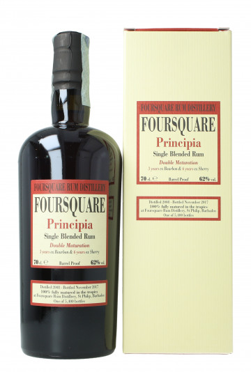 BARBADOS FOURSQUARE Principia Rum 2008 2017 70cl 62% Velier