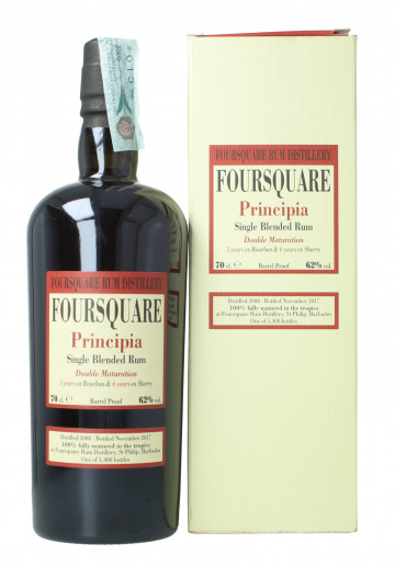 BARBADOS FOURSQUARE Principia Rum 2008 2017 70cl 62% Velier