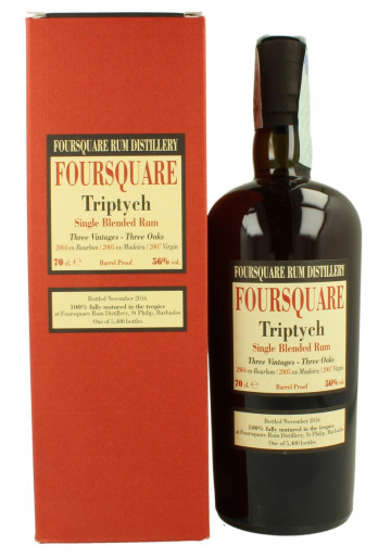 BARBADOS FOURSQUARE Triptych Bot.2016 70cl 56% Three Vintages -three Oaks