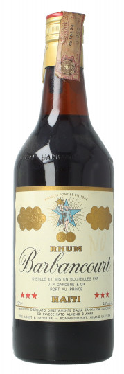BARBANCOURT Haitian RHUM 3  Star 1970 bottled circa 75cl 43%