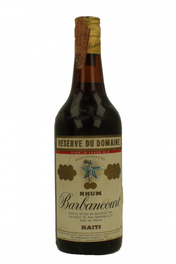 BARBANCOURT Reserve Du Domaine - Bot.70's 75cl 43% JP Gardere - Rum