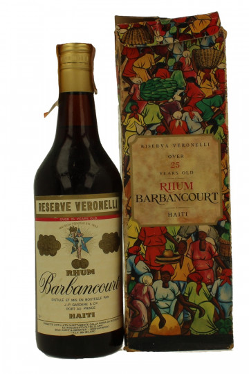 BARBANCOURT Reserve Veronelli 25 years Old 75cl 43% JP Gardere - Rum
