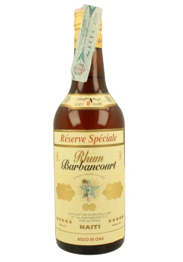 BARBANCOURT RHUM 8yo 70cl 43% OB