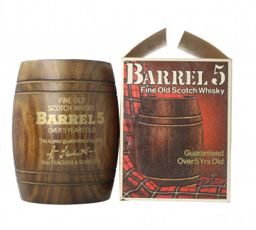 Barrel n5  Scotch Whisky Over 5 years old Bottled around 1960-1970 50cl 43% Teacher & Son
