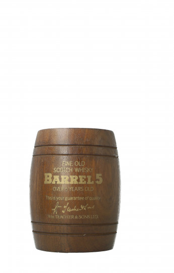 Barrel n5  Scotch Whisky Over 5 years old Bottled around 1960-1970 50cl 43% Teacher & Son