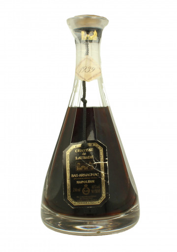 BAS ARMAGNAC CHATEAU DE LAUBADE  CRYSTAL DECANTER 1939 75 CL 40 % BOTTLED IN THE 80'S