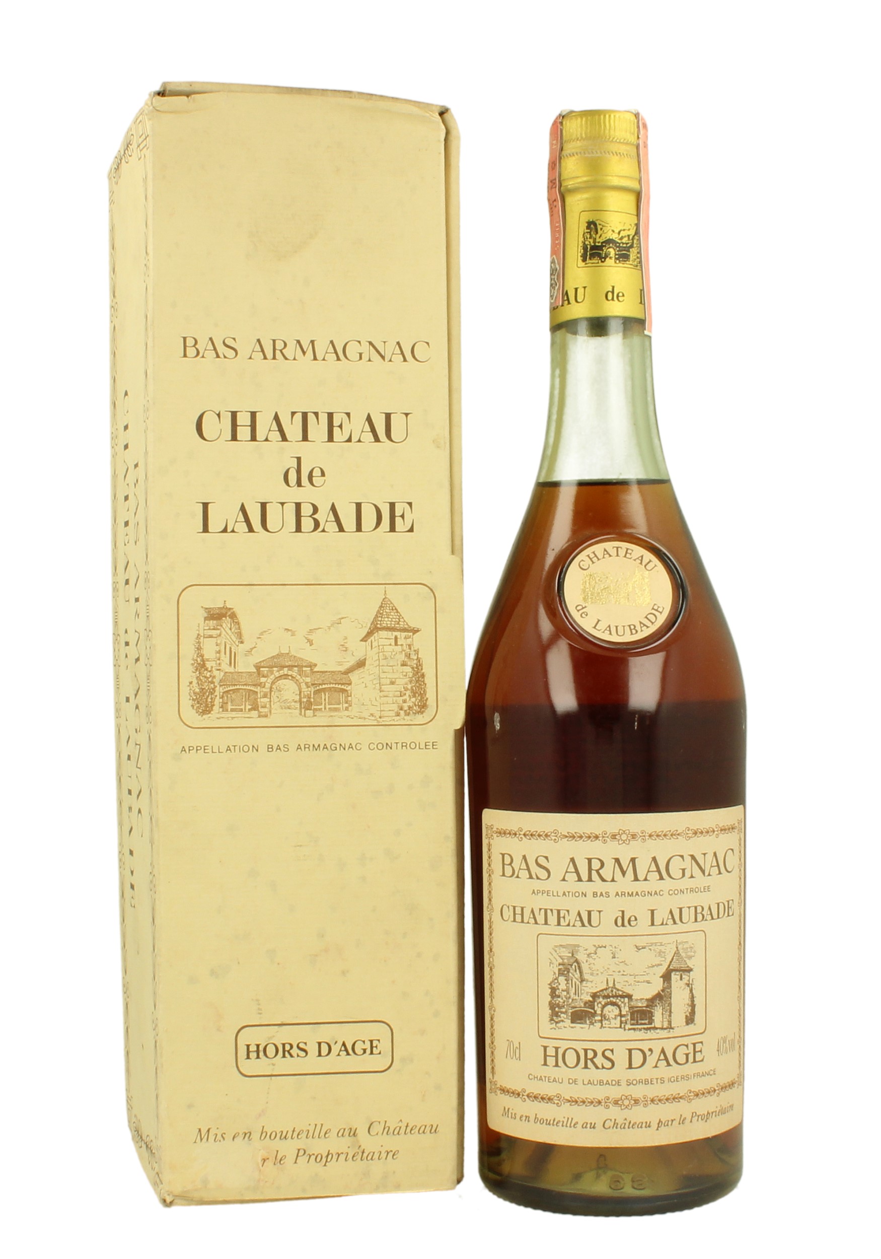 BAS ARMAGNAC CHATEAU DE LAUBADE HORS D'AGE 70 CL 40 % - Products