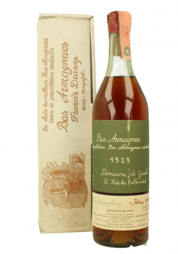 BAS ARMAGNAC DOMAINE DE GAULE DARROZE 1929 1984 75cl 44%