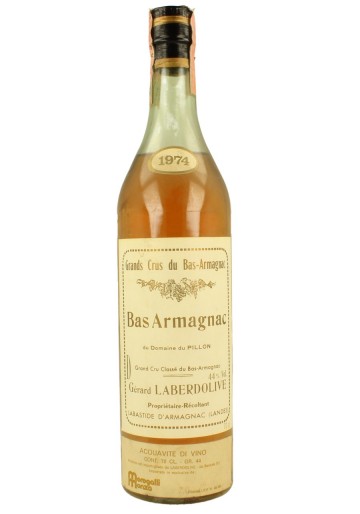 BAS ARMAGNAC LABERDOLIVE 1974 70 CL 44 % GRAND CRU