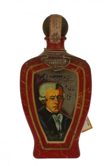 BEAM CHOICE 8 years old bot 60/70's 4/5 Quart 90 proof CERAMIC DECANTER Collector Edition Mozart