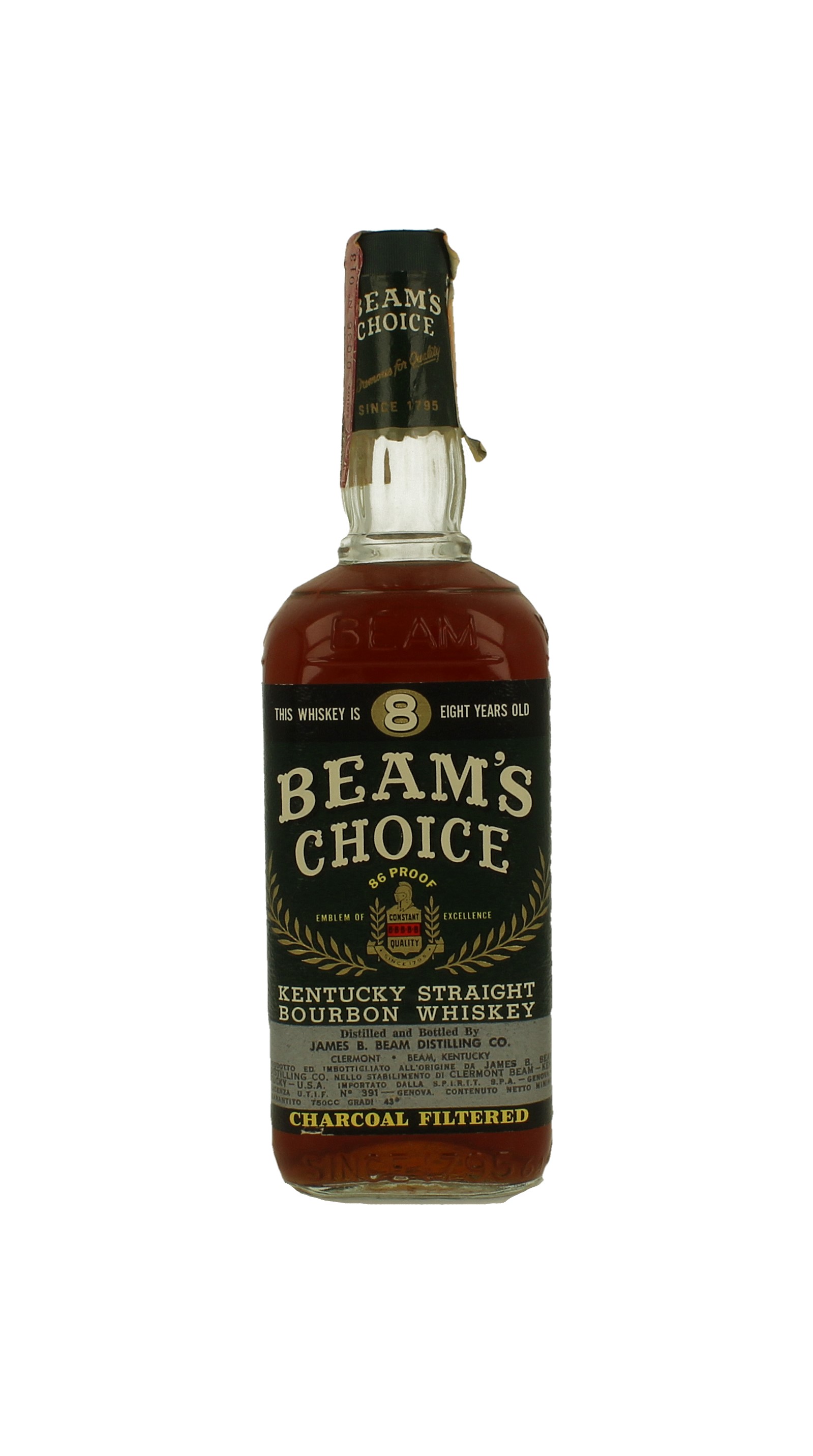 Beam Choice Kentucky Straight Bourbon Whiskey 8 Years Old - Bot