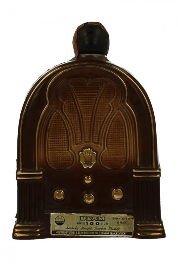 Beam Kentucky Straight Bourbon Whiskey 100 months old Bot 60/70's 100cl 80 US Proof OB  -Decanter