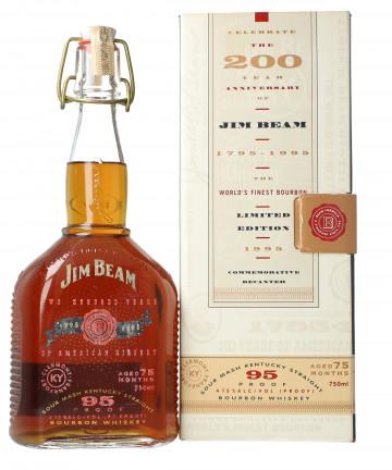 Beam Kentucky Straight Bourbon Whiskey Bottled 1995 75cl 95 US Proof