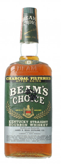Beam's Choice Kentucky Straight Bourbon Whiskey 8 year old 1960 -1970 circa 75cl 45%