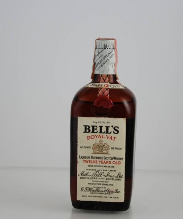 BELL'S  12yo Bot.50/60's 4/5 Quart  86°proof US - Blended