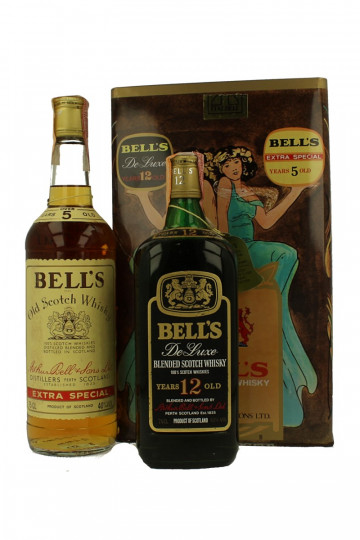 Bell's  BLENDED Scotch Whisky 5&12 years Old Bot 60/70's 2x75cl 40%
