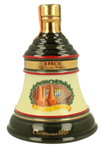 BELL'S Christmas 1991 70cl 40% Ceramic Decanter  - Blended