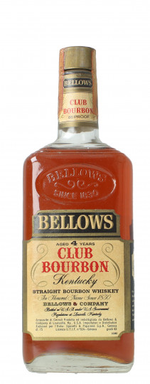 Bellow Kentucky Straight Bourbon Whiskey 4 Years Old - Bot.60's or early 70's 75cl 43%