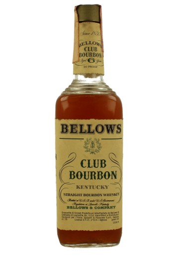 BELLOWS 6 years old Bot.70/80's 75cl 40%