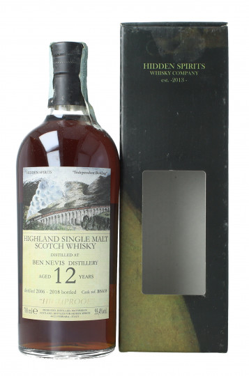 Ben Nevis Highland  Scotch Whisky 12 year old 2006 2018 70cl 55.4% Hidden Spirits -