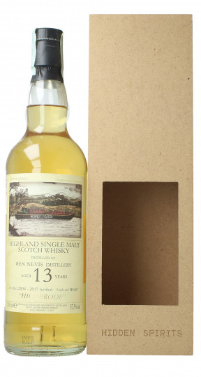 Ben Nevis Highland  Scotch Whisky 13 year old 2004 2017 70cl 57.5% Hidden Spirits -