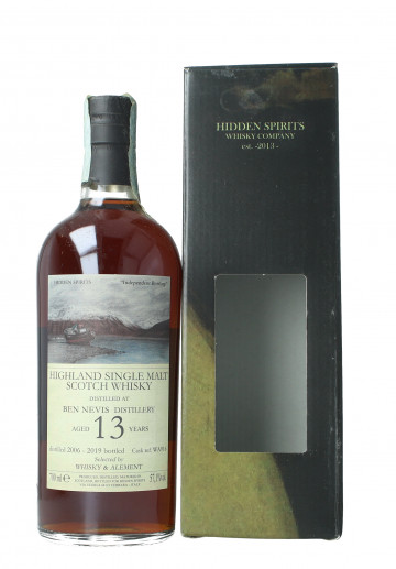 Ben Nevis Highland  Scotch Whisky 13 year old 2006 2019 70cl 57.1% Hidden Spirits -