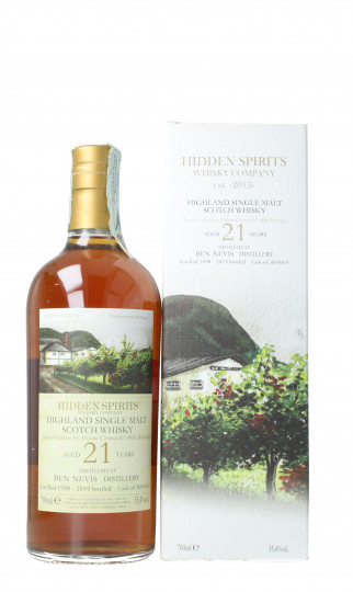 Ben Nevis Highland  Scotch Whisky 21 year old 1998 2019 70cl 55.4% Hidden Spirits -