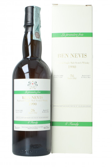 Ben Nevis Highland  Scotch Whisky 26  Years old 1990 70cl 60.5% G Family