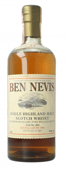 Ben Nevis Highland  Scotch Whisky 34 Years Old 1966 2000 70cl 49.8%