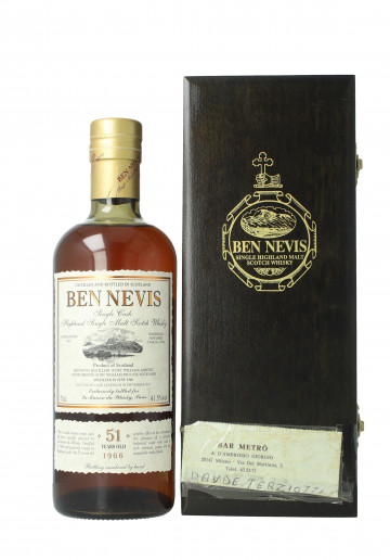 Ben Nevis Highland  Scotch Whisky 51  Years old 1966 70cl 41.5% OB  -Single Cask