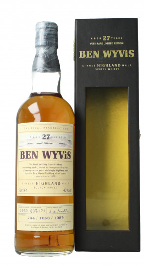 Ben Wyvis Highland Scotch Whisky 27 YEAR OLD 1972 70cl 43% OB-cask 744-1058-1059