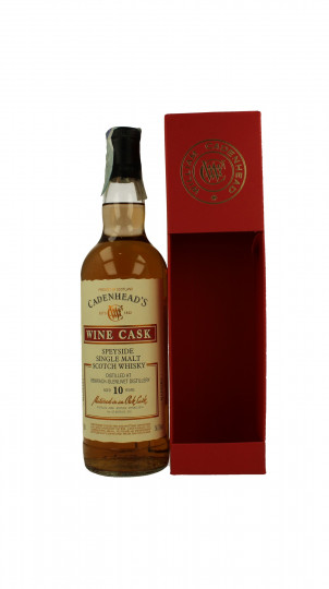 BENRIACH 10 years old 2008 2019 70cl 56% Cadenhead's - WINE CASK