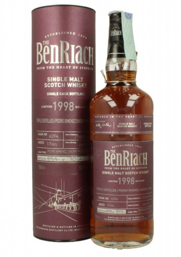 BENRIACH 17yo 1998 2015 70cl 57.5% OB - PX Sherry finish #6394