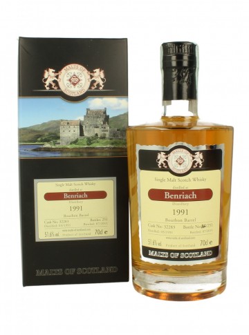 BENRIACH 1991 2011 70cl 51.6% Malts of Scotland - Burbon #32283